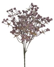 Umělá větvička s bobulemi 32 cm – vínová