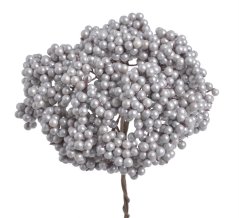 Svazek polystyrenových kuliček na větvičkách, kuličky Ø 0.8cm/dl. celkem 25cm - 4ks