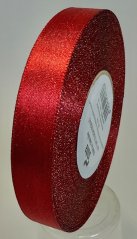 Atlasová stuha tkaná oboulícní s metaloplastem 1,5cm/20m