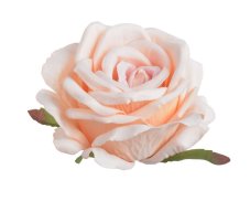 Velká hlavička polorozvité umělé růže Ø 11cm - 6ks