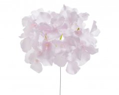 Umělá hlavička hortenzie na drátku, květ Ø15cm/dl.26cm
