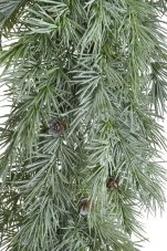 Umělá jehličnatá girlanda se šiškami 130 cm