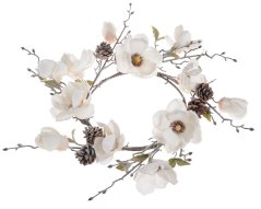 81CAN1241 věnec magnolie osněžený