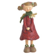 Vánoční dekorace figurka anděl 8,5cmLx6,5cmWx19,5cmH