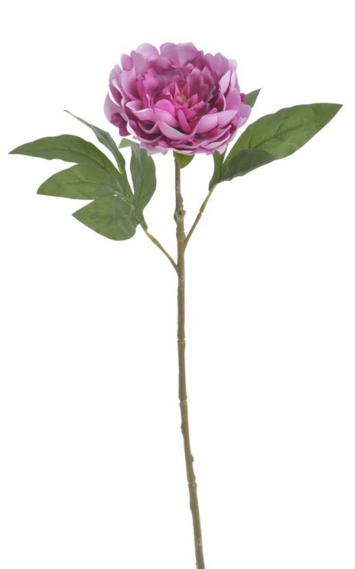 Umělá pivoňka na stonku, hlavička Ø12cm/dl.56cm