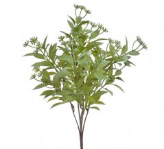 Umělá rostlina  ruscus s kvítky 5 výhonů, dl. 35cm