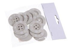 Dekorativní plastové knoflíky Ø 4 cm - 12ks