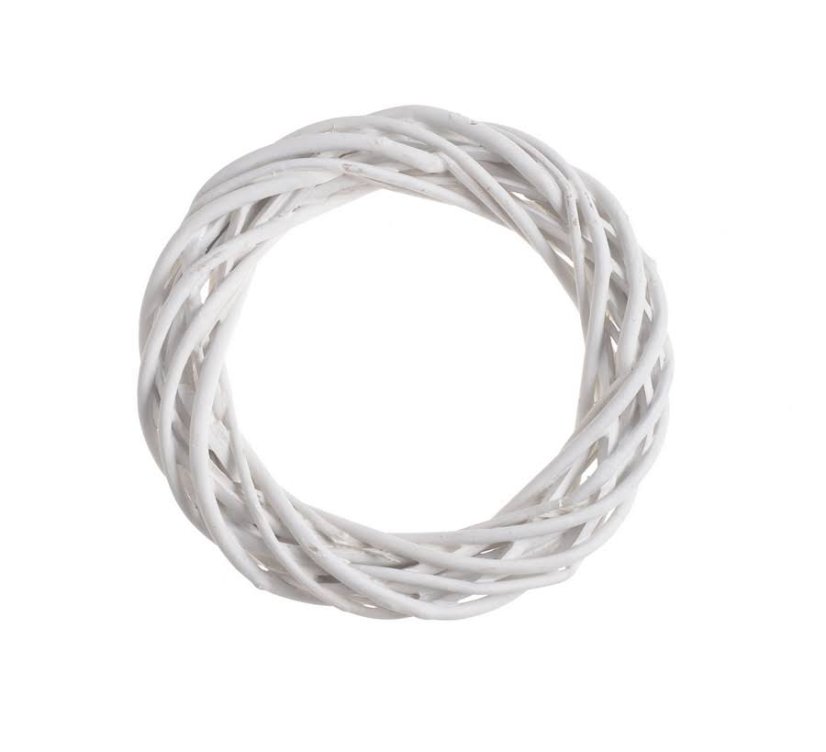 Proutěný věnec z různých druhů proutí Ø 15cm/tl.3cm