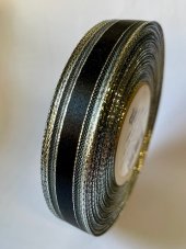 Atlasová stuha s monofilem, metaloplastem a vlascem 15mm/25m