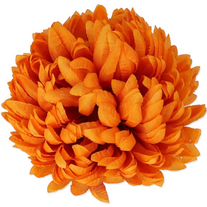 Hlavička umělé chryzantémy, květ Ø 8 cm - Barva: Oranžová