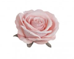 Velká hlavička umělé polorozvité růže 8 cm, 6ks, barva_04