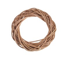 Proutěný věnec z různých druhů proutí Ø 15cm/tl.3cm