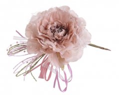 Krajková růže s klipem, 10 cm - 10
