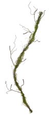 Umělá větev s umělým mechem dl. 128cm