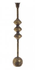 Kovový dekorativní  svícen Ø  6 - 8 cm, H48 cm