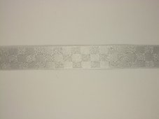 Kostková stuha atlasová jednolící s metaloplastem 2cm/25m