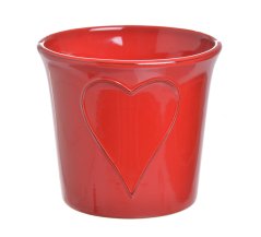 Keramická nádoba na aranžování Ø 10,5-14 cm x H12,5 cm