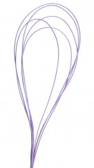 Dekorace ratanové smyčky dl.100cm - 5ks, barva fialová_2577C