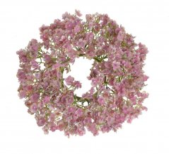Dekorační věnec z větviček kvetoucí gypsophily Ø 25 cm