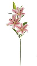 Umělá kvetoucí lilie 3 květy, květ Ø 20cm dl. 100 cm