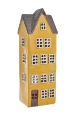 Keramický domek - svícen na light svíčku 9,5cmLx7,5cmWx26,5cmH