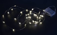 Vánoční dekorace světýlka 40LED 4m, 3AA , bílé