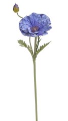Umělý kvetoucí vlčí mák, květ Ø16cm, dl. celkem 84cm