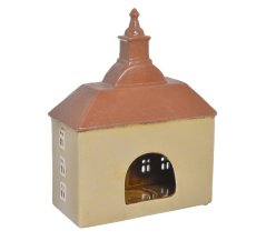 Keramický domek - svícen na light svíčku 19,5cmLx10,5cmWx26cmH