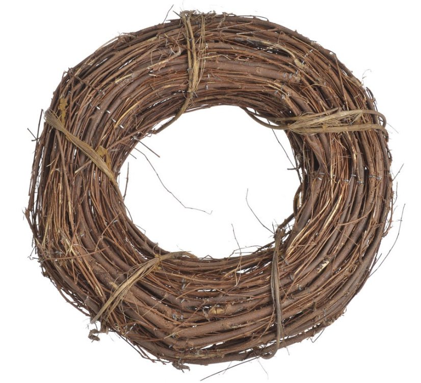 Věnec pletený z naturálního proutí Ø 35cm