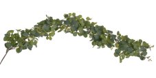 Umělá girlanda z větviček eukalyptus populus - lístek 4 cm, dl. 125cm