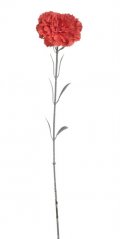 Kvetoucí umělý karafiát na stonku dl. 59cm