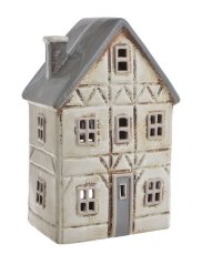 Keramický domek - svícen na light svíčku 15cmLx9,5cmWx22,5cmH