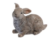Dekorace ležící zajíc 10cm - polyresin