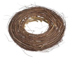 Proutěný věnec pletený ze dvou druhů proutí Ø 38 cm, H7 cm
