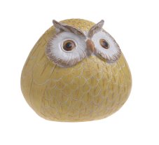 Dekorace figurka sedící sovy 8cm - polyresin_B