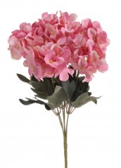 Kytice umělé mini hortenzie s 6 květy celkem dl. 32cm