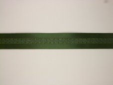 Atlasová stuha se vzorem a s metaloplastem 2,5cm/20m