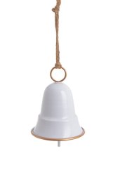 Dekorace kovový zvonek (9cmØx11cmH) 20cmH - závěs