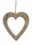 Dekorace vykrojené 3D srdce s ornamenty - závěs 26x26cm..24,5cmLx1,8cmWx25,5cmH.