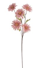 Umělá kvetoucí květina  5 květů, květ Ø 8cm, zápich dl. 78cm