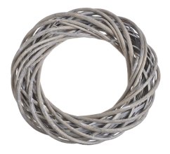 Proutěný věnec z různých druhů proutí Ø 40cm/tl.9cm