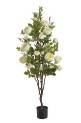 Umělá růže stromek v květináči, květináč Ø 15cm, rostlina 140cmH