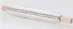 Hladký aranžovací měkký drátek 100g - Ø 0,50 mm - 50 m -  silver