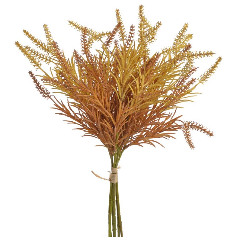 Umělá kvetoucí ozdobná tráva dl.41cm - 6ks