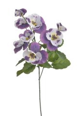 Kvetoucí umělá maceška maceška, květ 6cm, celkem dl. 42cm