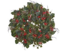 Umělý věnec z různých druhů větviček a cesmíny Ø 45cm