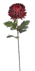 Umělá kvetoucí chryzantéma na stonku, hlavička Ø14cm/celkem dl.83cm