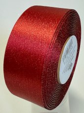Atlasová jednobarevná stuha oboulícní s metaloplastem 4cm/20m