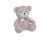 Dekorace sedící plyšový medvěd 12cmLx10cmWx13cmH