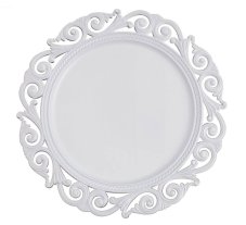 Dekorační plastový talíř se vzorem Ø 33 x H2cm